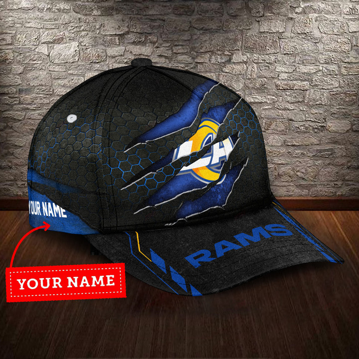 NFL Los Angeles Rams (Your Name) 3D Cap Nicegift 3DC-R5E2