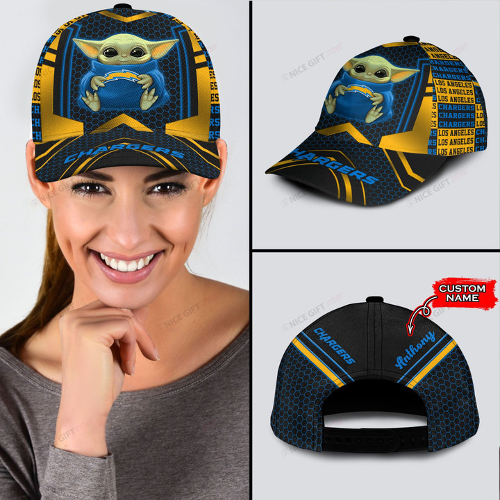 NFL Los Angeles Chargers (Your Name) 3D Cap Nicegift 3DC-K3F4