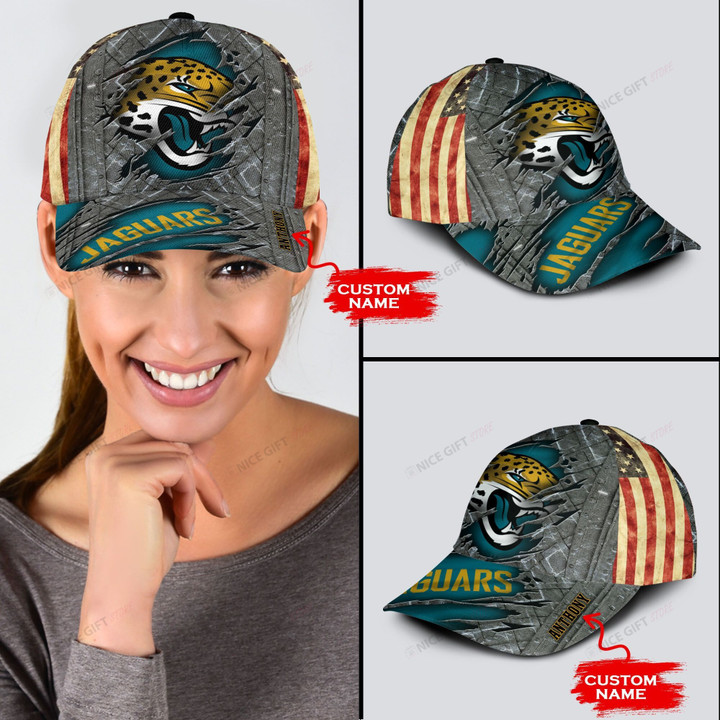 NFL Jacksonville Jaguars (Your Name) 3D Cap Nicegift 3DC-H6L9