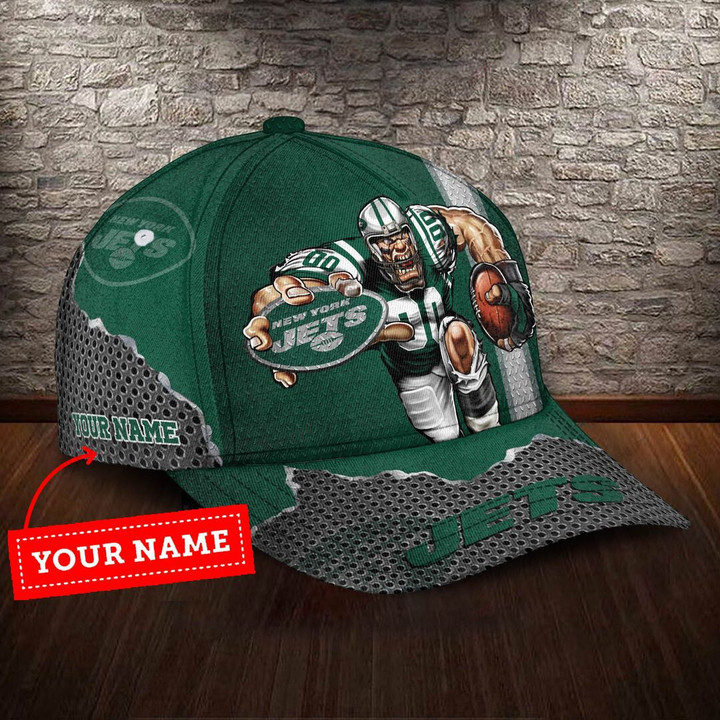 NFL New York Jets (Your Name) 3D Cap Nicegift 3DC-X0Z6