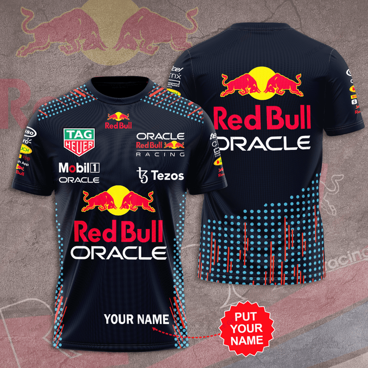 Oracle Red Bull Racing (Your Name) 3D T-shirt Nicegift 3TS-N4Z0