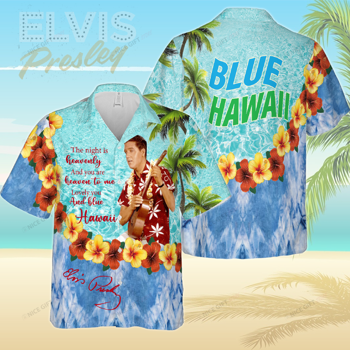 Elvis Presley Blue Hawaii 3D Shirt Nicegift 3HS-A4T6
