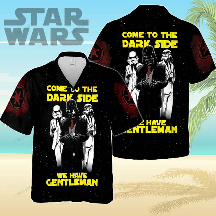 Star Wars Darth Vader Come To The Dark Side We Have Gentleman Hawaii 3D Shirt Nicegift 3HS-X6M3