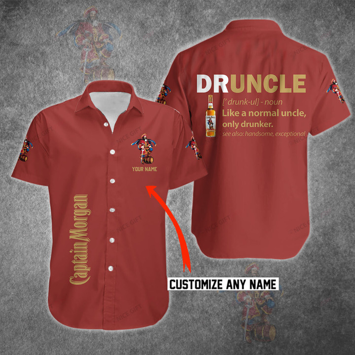 Captain Morgan Druncle (Your Name) Hawaii 3D Shirt Nicegift 3HS-R6T3