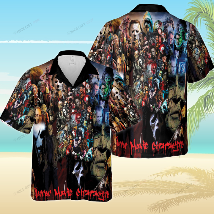 Horror Movie Characters Hawaii 3D Shirt Nicegift 3HS-R4B4