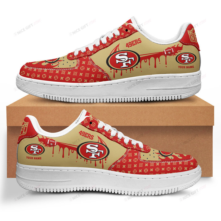 NFL San Francisco 49ers (Your Name) Air Force Shoes Nicegift AFS-A6H5