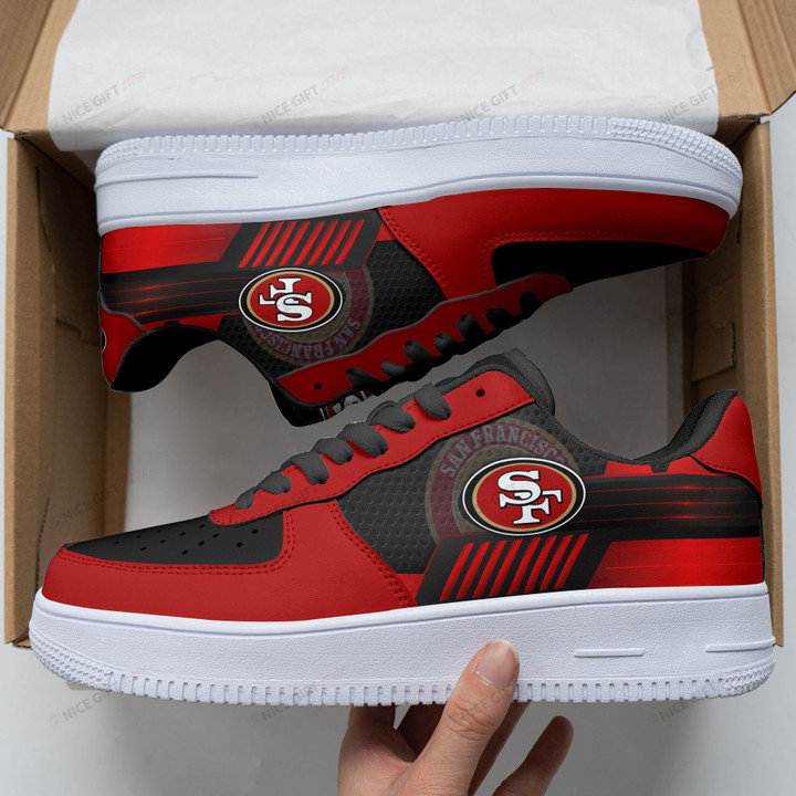 NFL San Francisco 49ers Air Force Shoes Nicegift AFS-G0K2