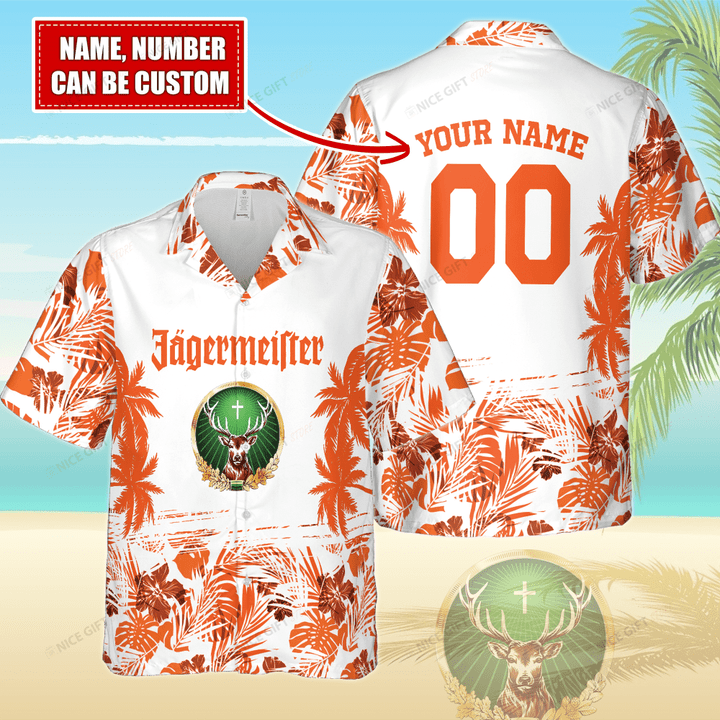 Jagermeister (Your Name) Hawaii 3D Shirt Nicegift 3HS-T0T8