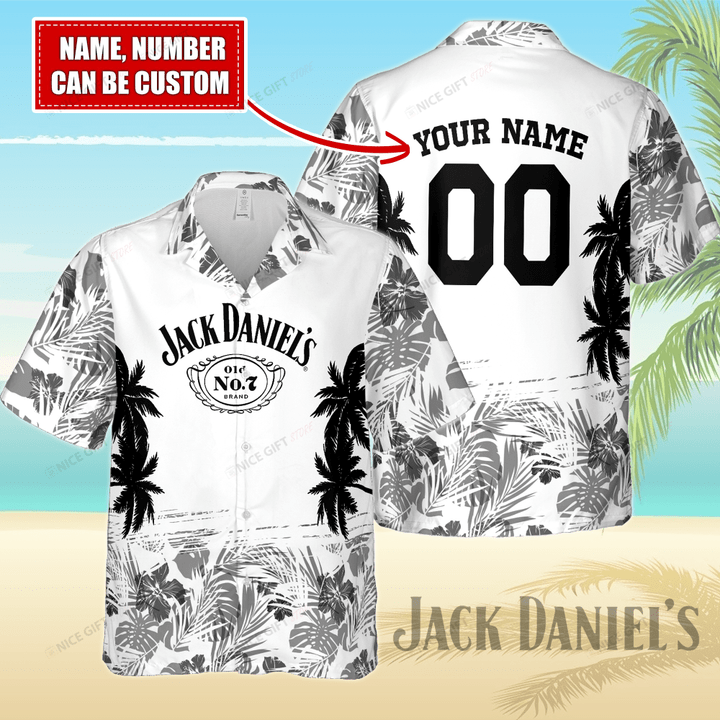 Jack Daniel's (Your Name) Hawaii 3D Shirt Nicegift 3HS-E7B3