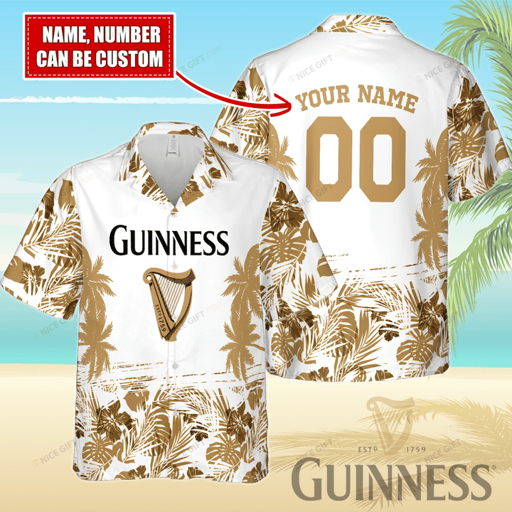 Guinness (Your Name) Hawaii 3D Shirt Nicegift 3HS-N2T7