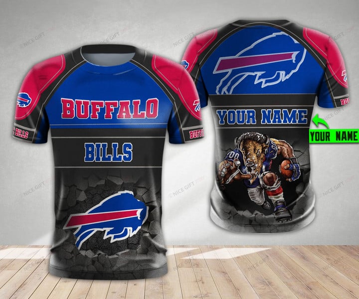 NFL Buffalo Bills (Your Name) 3D T-shirt Nicegift 3TS-W5O0