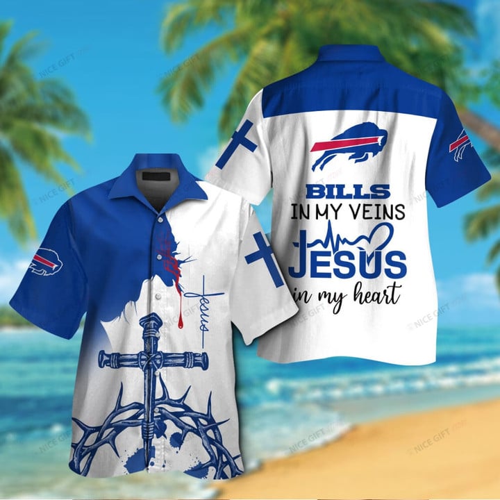 NFL Buffalo Bills Hawaii 3D Shirt Nicegift 3HS-M5K8