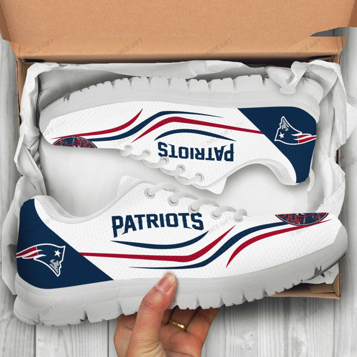 NFL New England Patriots Sneakers Nicegift SNS-E1A5