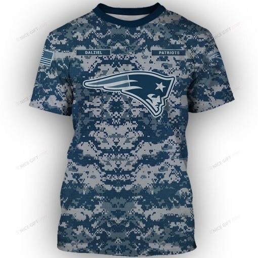 NFL New England Patriots (Your Name) 3D T-shirt Nicegift 3TS-B5E1