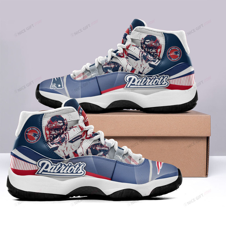 NFL New England Patriots Air Jordan 11 Shoes Nicegift A11-V5J0