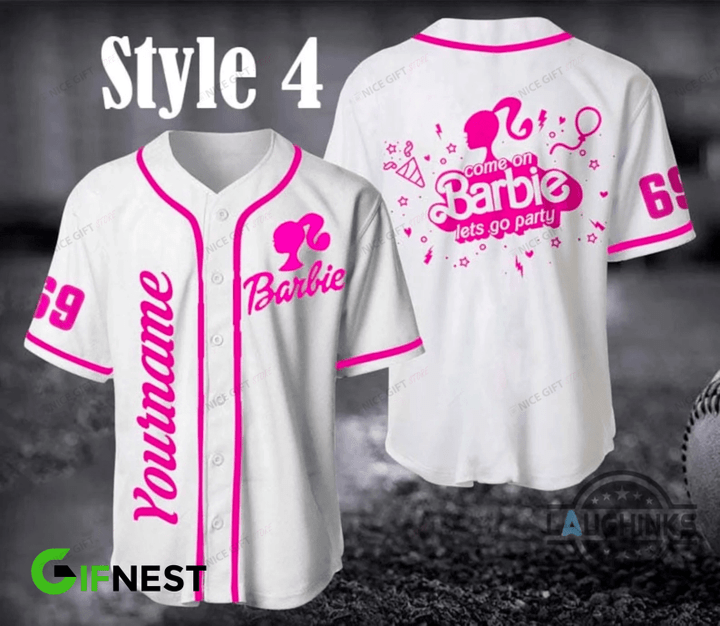 Barbie (Your Name & Number) Baseball Jersey Nicegift BBJ-L7E6