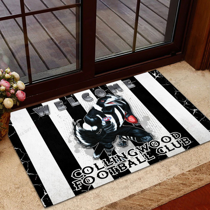 AFL Collingwood Football Club Rubber Doormat Nicegift DRM-J1G4