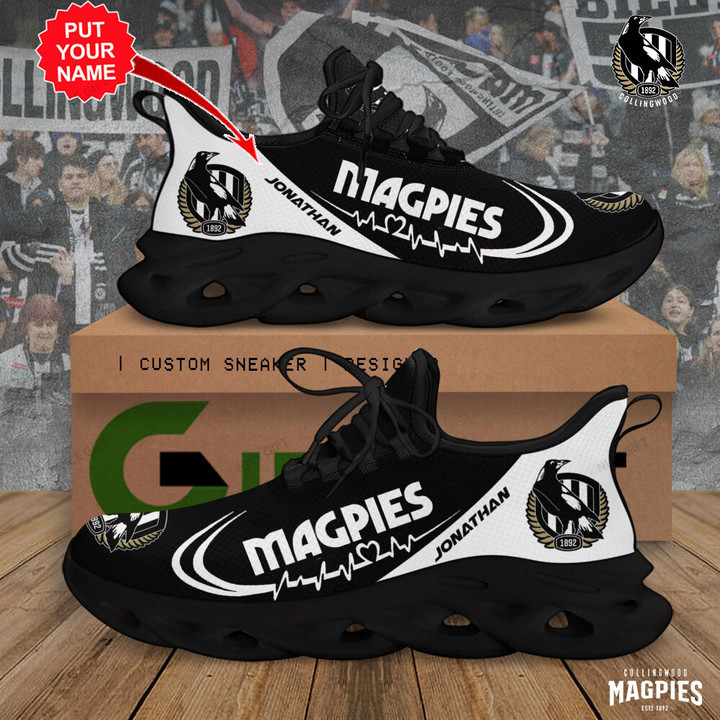 AFL Collingwood Football Club (Your Name) Max Soul Shoes Nicegift MSS-H8C2