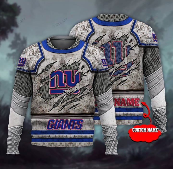 NFL New York Giants (Your Name) Crewneck Sweatshirt Nicegift 3CS-Y4D6