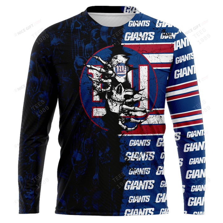 NFL New York Giants (Your Name & Number) Crewneck Sweatshirt Nicegift 3CS-C2Y6
