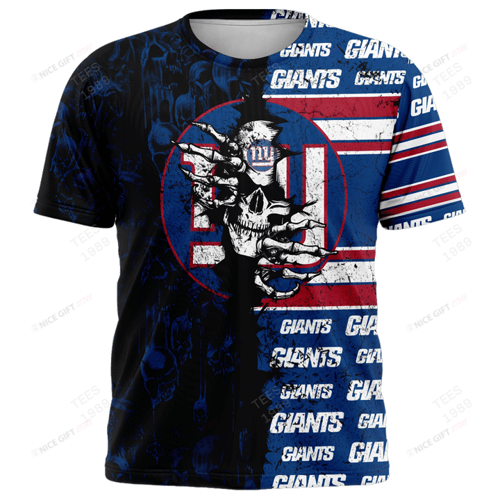 NFL New York Giants (Your Name & Number) 3D T-shirt Nicegift 3TS-L4R8