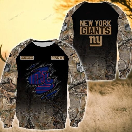 NFL New York Giants (Your Name) Crewneck Sweatshirt Nicegift 3CS-Z9S8