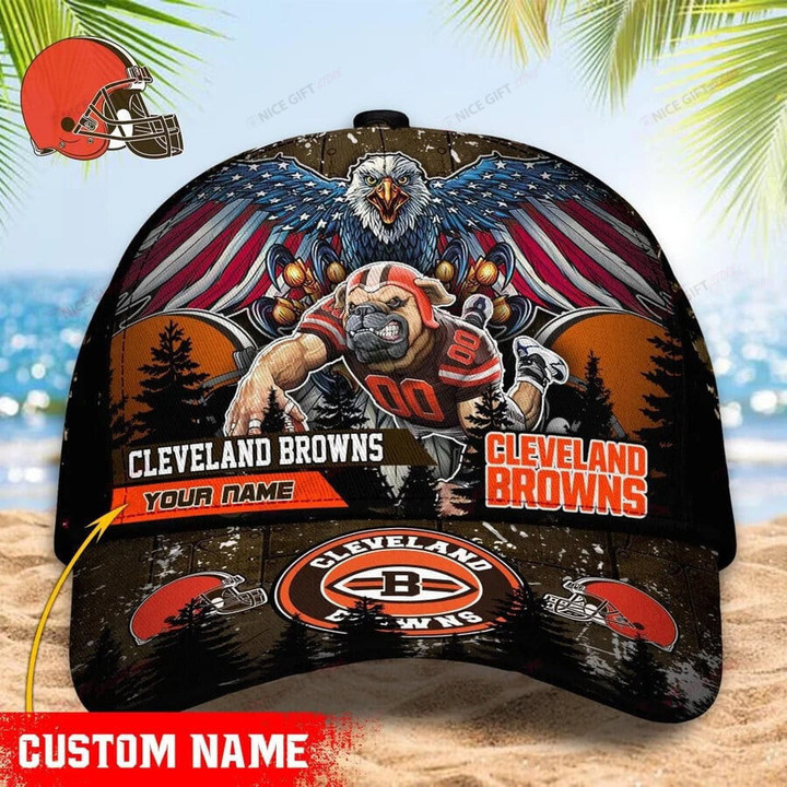 NFL Cleveland Browns (Your Name) Classic Cap Nicegift 3DC-Q2Z5