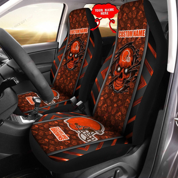 NFL Cleveland Browns (Your Name) Car Seat Cover Nicegift CSC-F7C5