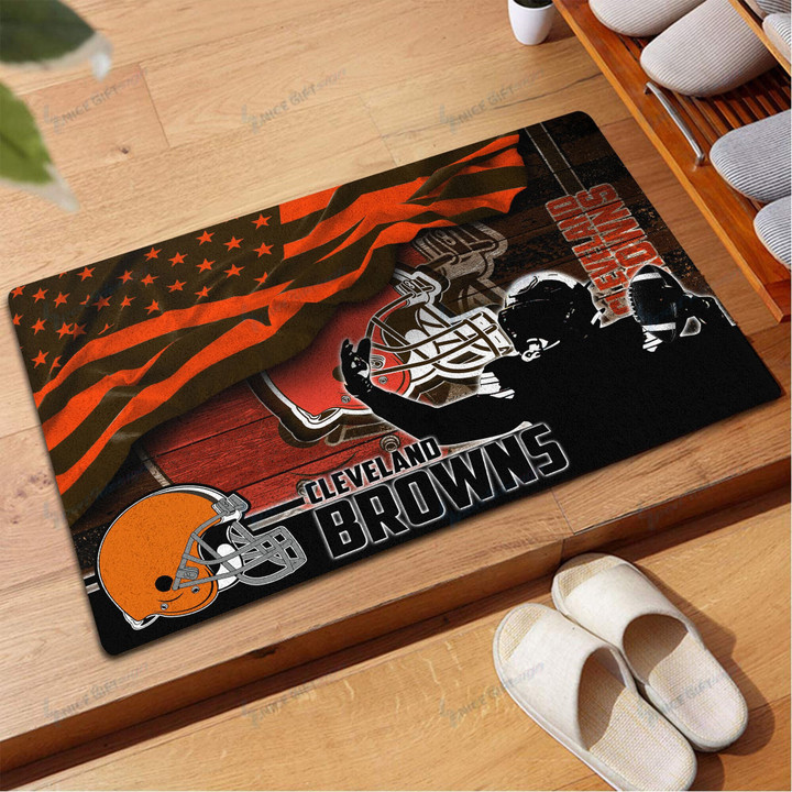 NFL Cleveland Browns Rubber Doormat Nicegift DRM-F2R4