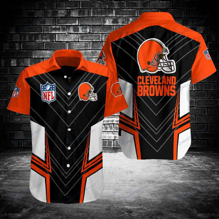 NFL Cleveland Browns Hawaii 3D Shirt Nicegift 3HS-U5O0