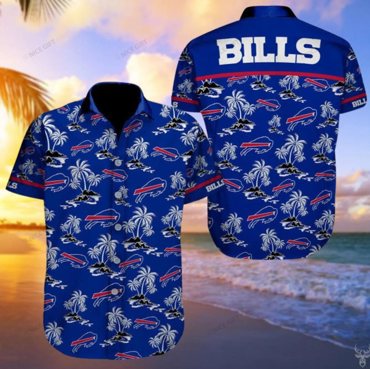 NFL Buffalo Bills Hawaii 3D Shirt Nicegift 3HS-M1H1