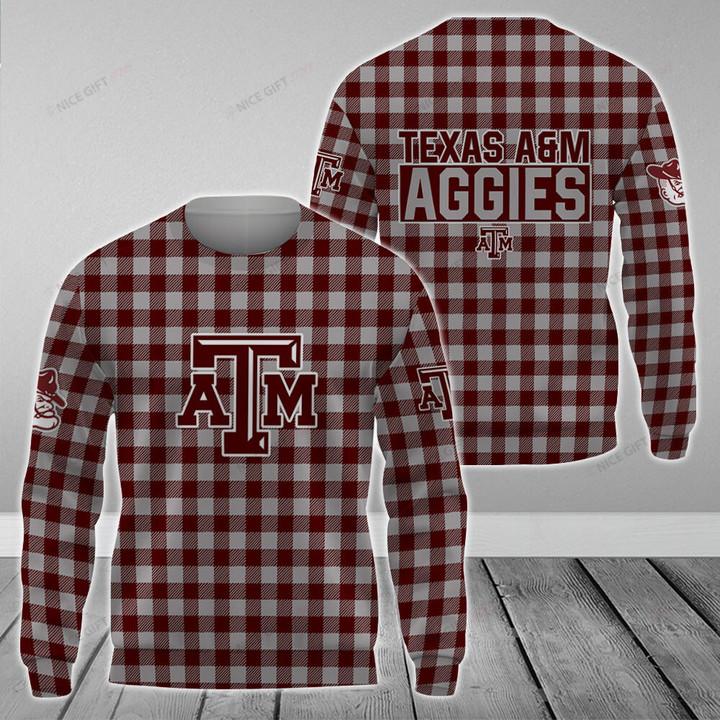 NCAA Texas A&M Aggies Crewneck Sweatshirt Nicegift 3CS-Y0E3