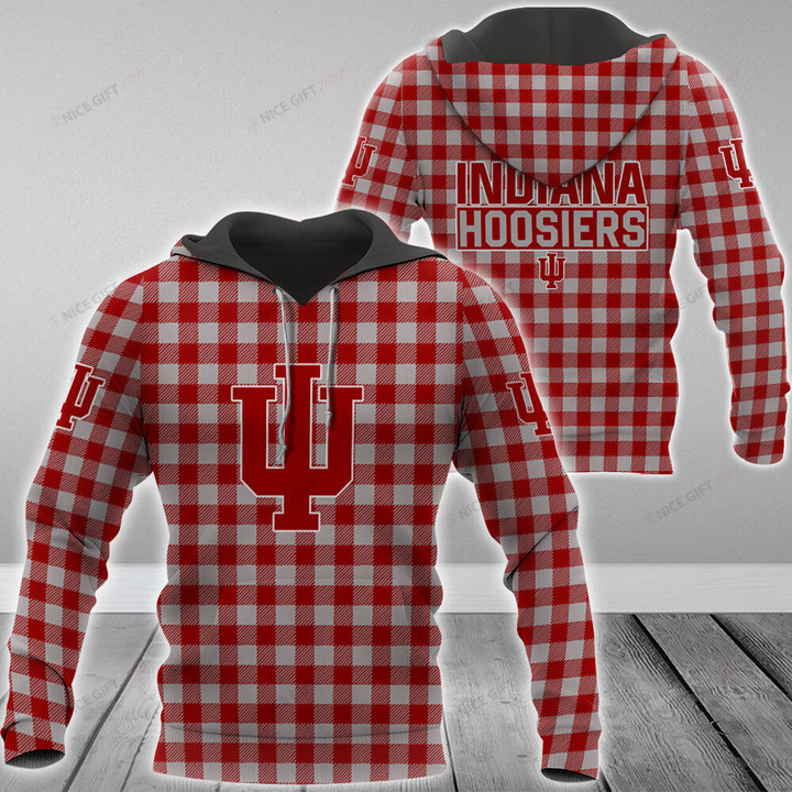 NCAA Indiana Hoosiers Hoodie 3D Nicegift 3HO-U3H2