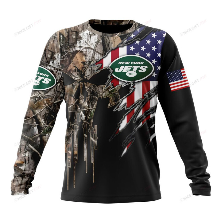 NFL New York Jets (Your Name & Number) Crewneck Sweatshirt Nicegift 3CS-Y7S6