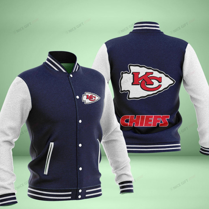 NFL Kansas City Chiefs Baseball Jacket Nicegift BJA-C2D2
