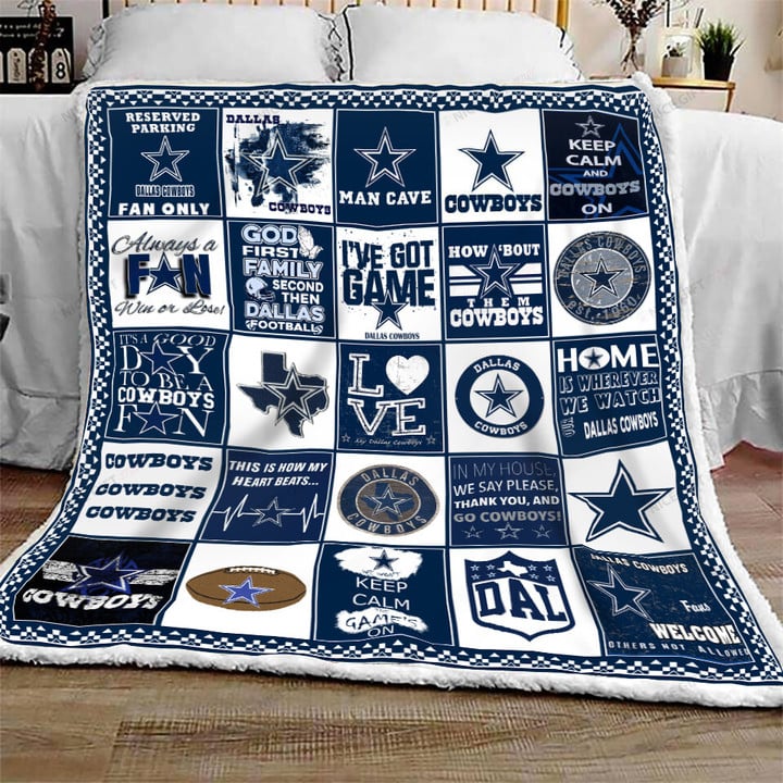 NFL Dallas Cowboys Fleece Blanket & Quilt Nicegift BLQ-W2E8