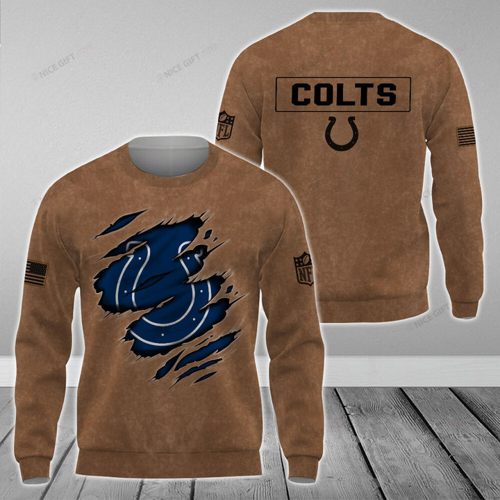 NFL Indianapolis Colts Crewneck Sweatshirt Nicegift 3CS-N9U1