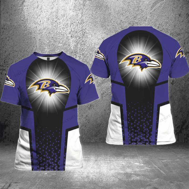 NFL Baltimore Ravens 3D T-shirt Nicegift 3TS-J4K7