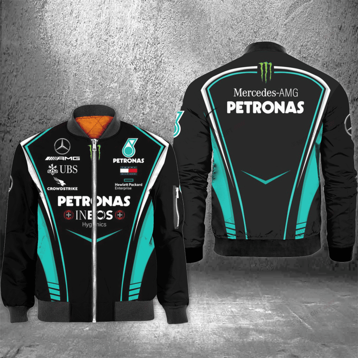 Mercedes-AMG Petronas F1 Team Bomber Jacket Nicegift 3BB-A4F8