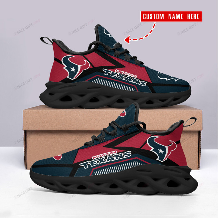 NFL Houston Texans (Your Name) Max Soul Shoes Nicegift MSS-E1Y5
