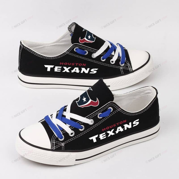NFL Houston Texans Low Top Canvas Shoes Nicegift CSL-U8L6