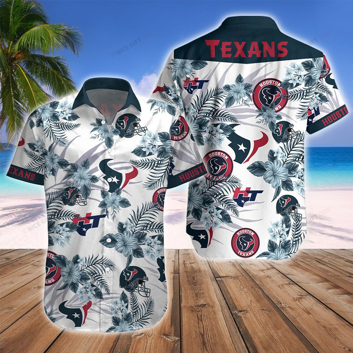NFL Houston Texans Hawaii 3D Shirt Nicegift 3HS-U0U6