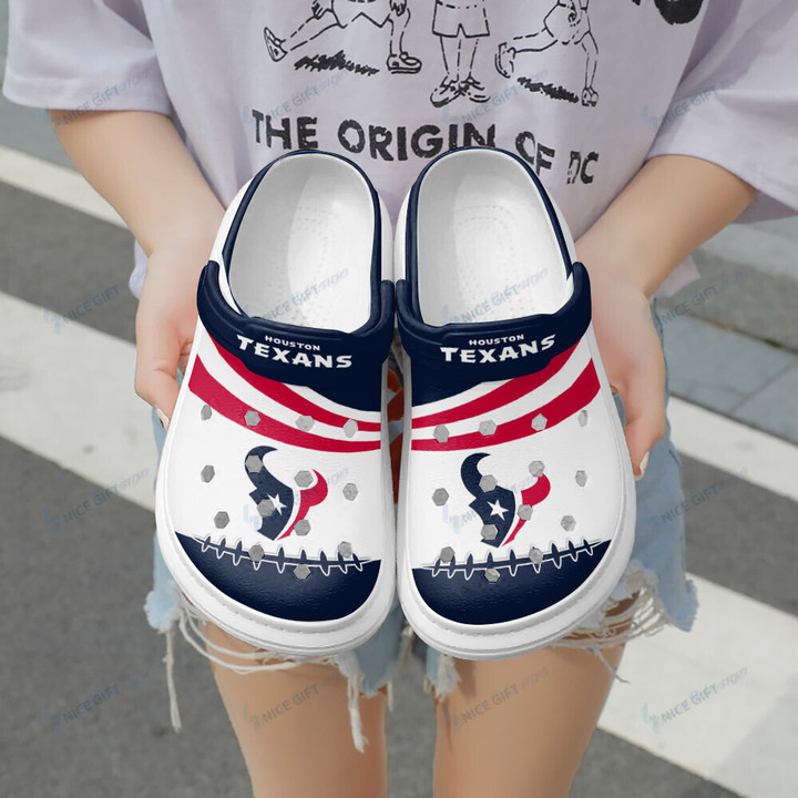 NFL Houston Texans Clogs Shoes Nicegift CRS-X3C2