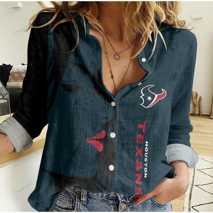NFL Houston Texans Women Casual Shirt Nicegift WCS-S6S6