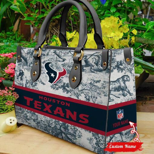 NFL Houston Texans (Your Name) Women 3D Small Handbag Nicegift WSH-G9U3