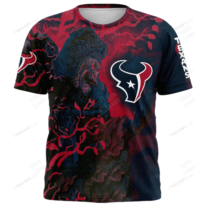 NFL Houston Texans (Your Name & Number) 3D T-shirt Nicegift 3TS-A1X9