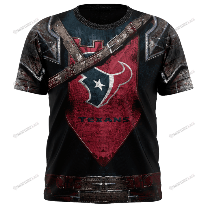 NFL Houston Texans (Your Name & Number) 3D T-shirt Nicegift 3TS-C5G4