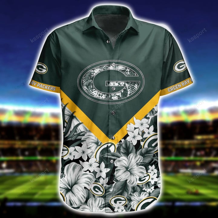 NFL Green Bay Packers (Your Name & Number) Hawaii 3D Shirt Nicegift 3HS-E6R3