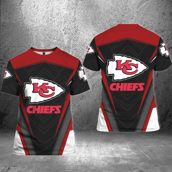 NFL Kansas City Chiefs 3D T-shirt Nicegift 3TS-M0T1