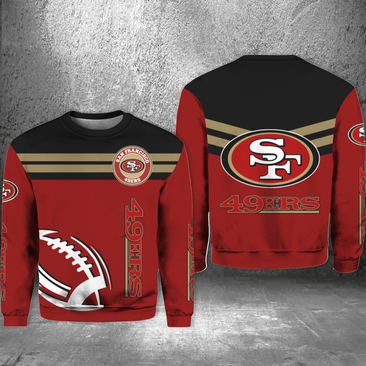 NFL San Francisco 49ers Crewneck Sweatshirt Nicegift 3CS-S3T9